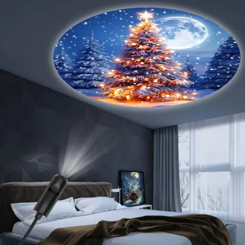 Projecteur de Noël Magique – Transforme ton plafond en 2 secondes
