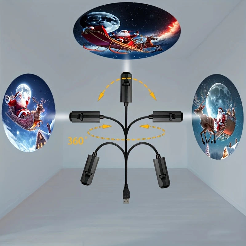Projecteur de Noël Magique – Transforme ton plafond en 2 secondes