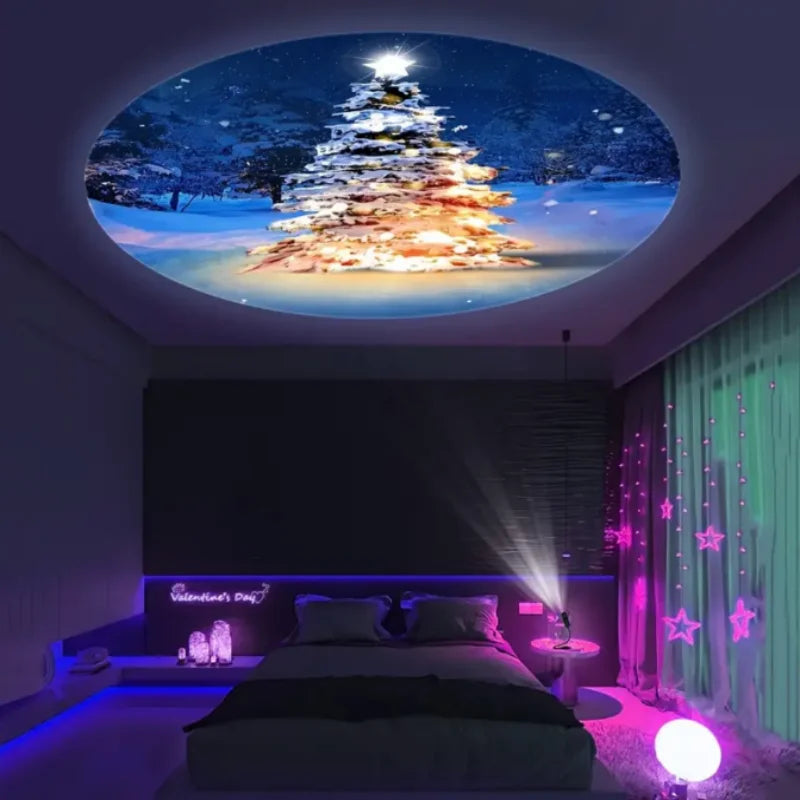 Projecteur de Noël Magique – Transforme ton plafond en 2 secondes