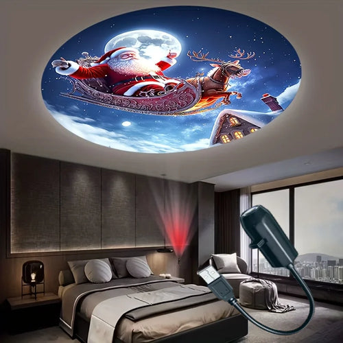 Projecteur de Noël Magique – Transforme ton plafond en 2 secondes