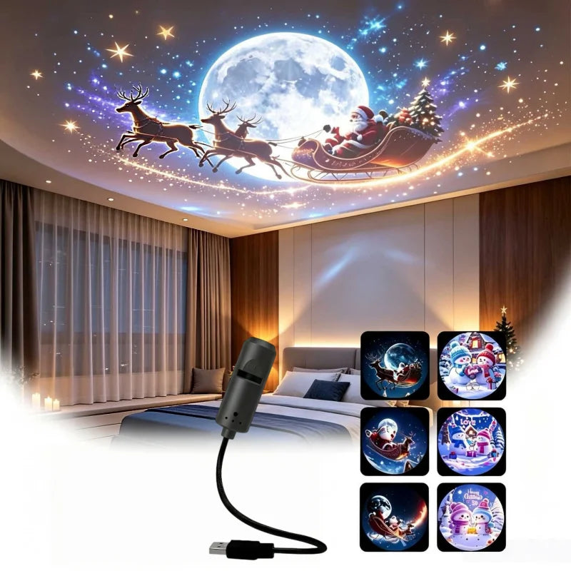 Projecteur de Noël Magique – Transforme ton plafond en 2 secondes